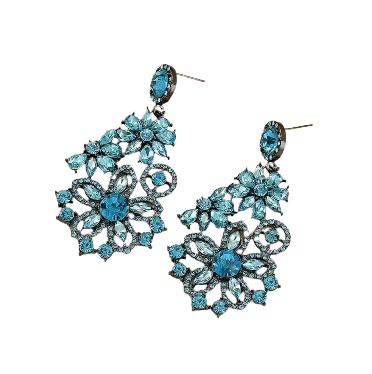 Vintage Vibe Blue Earrings