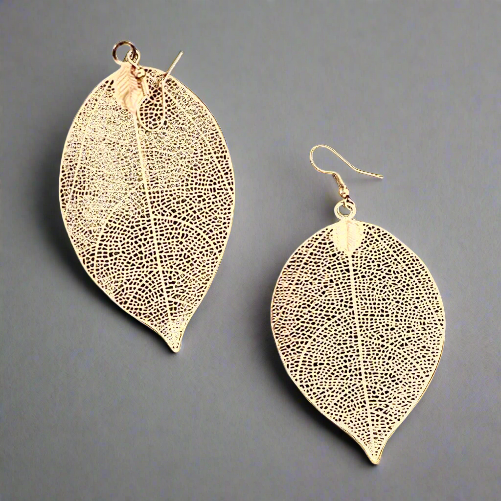 Leaf Gold Earrings