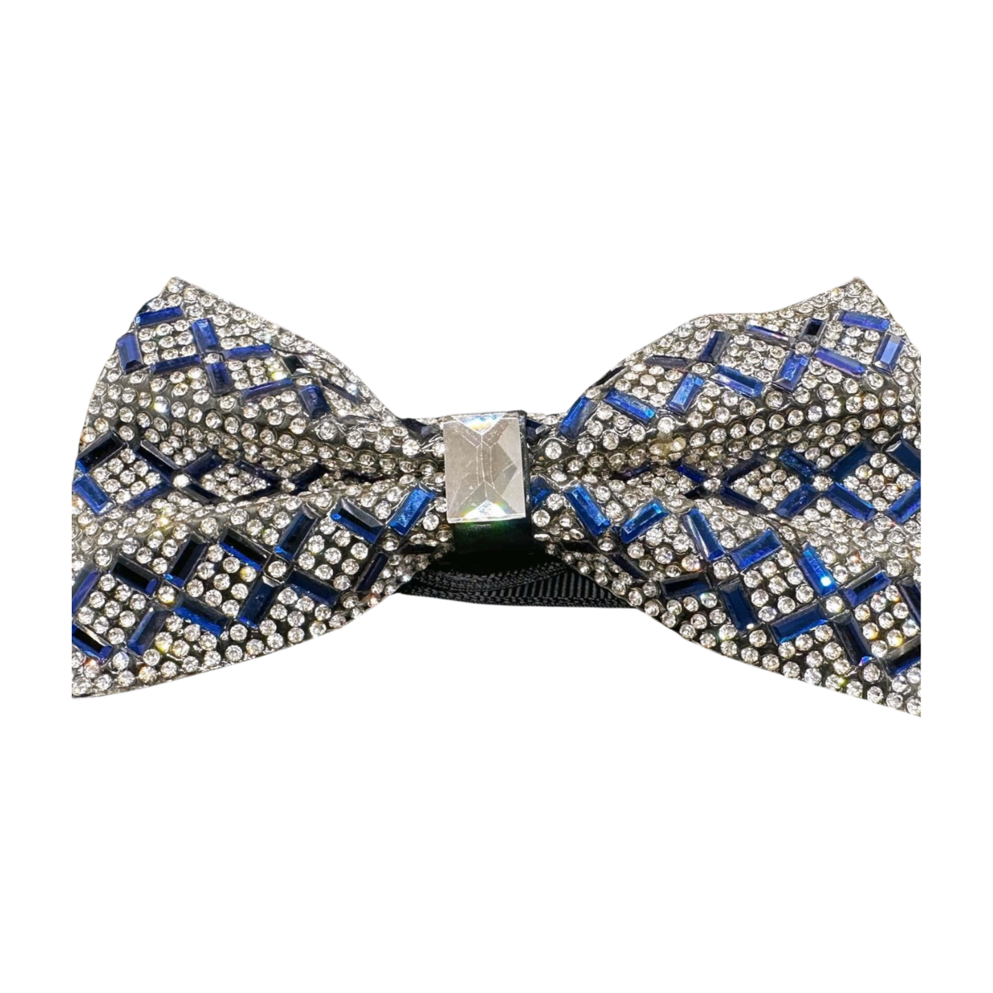 Blue Rhinestone Bowtie
