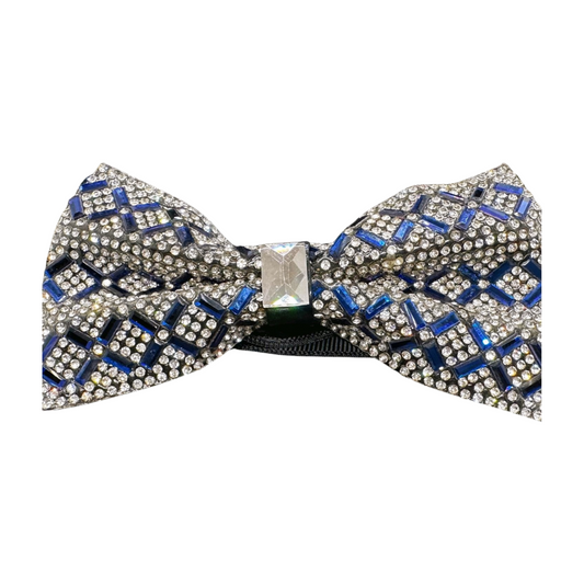 Blue Rhinestone Bowtie