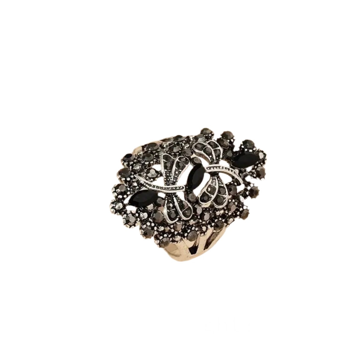 Dragonfly Black All-Fit Ring