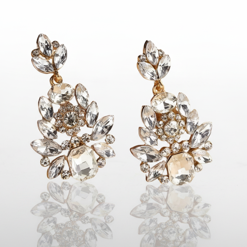 Regal Rhinestone Earrings