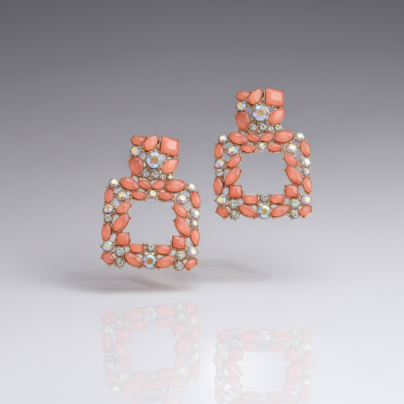 Colorful Square Fashion Earrings