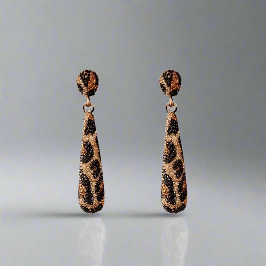 Animal Print Dangle Earrings