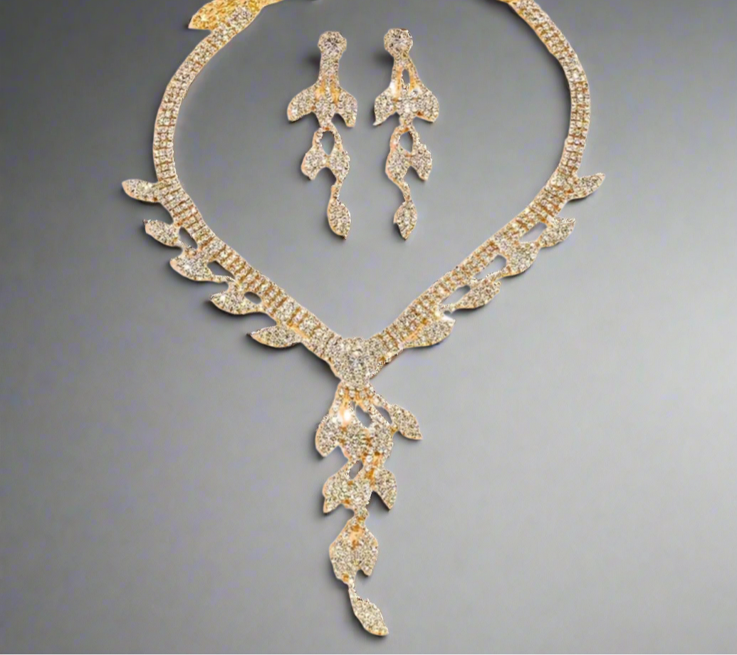 Leaf Tassels Jewelry Set