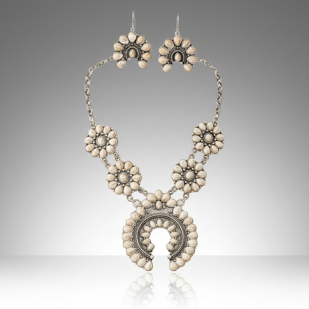 Squash Blossum Turquoise Set