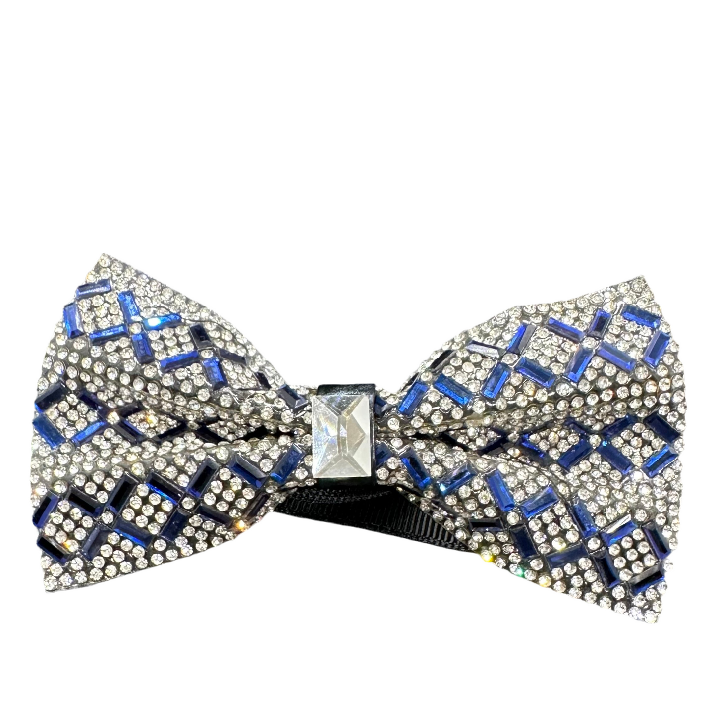 Blue Rhinestone Bowtie