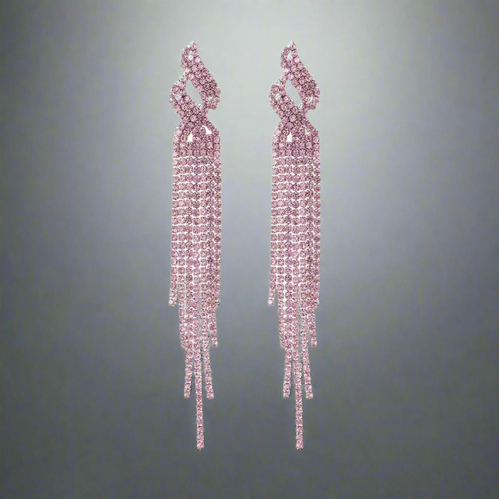 Flame Tassel Earrings