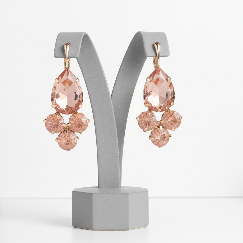 Color Rich Dangle Earrings-Pear