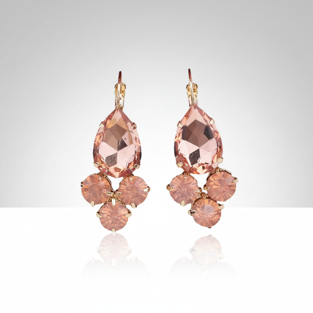 Color Rich Dangle Earrings-Pear