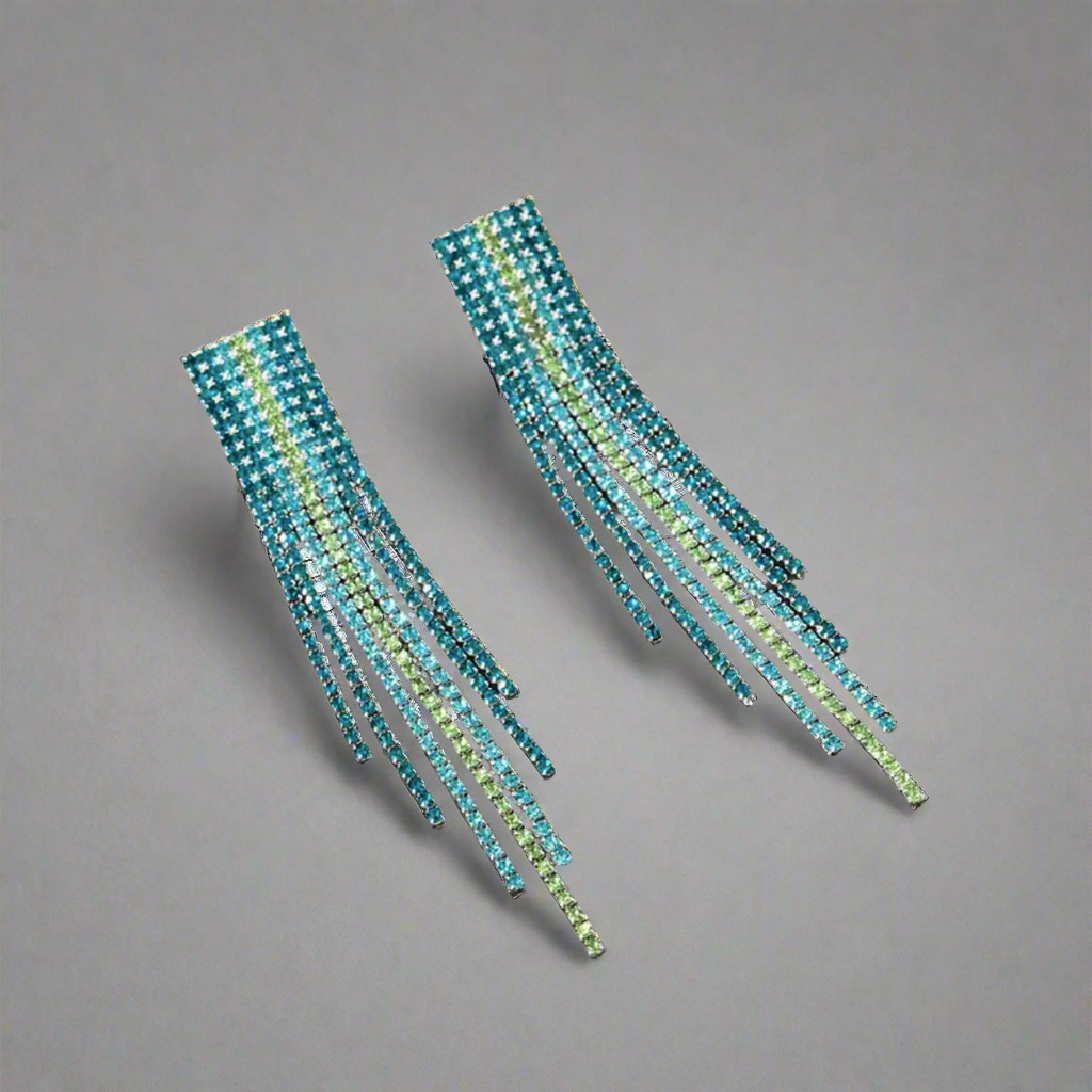 Peacock Tassel Earrings