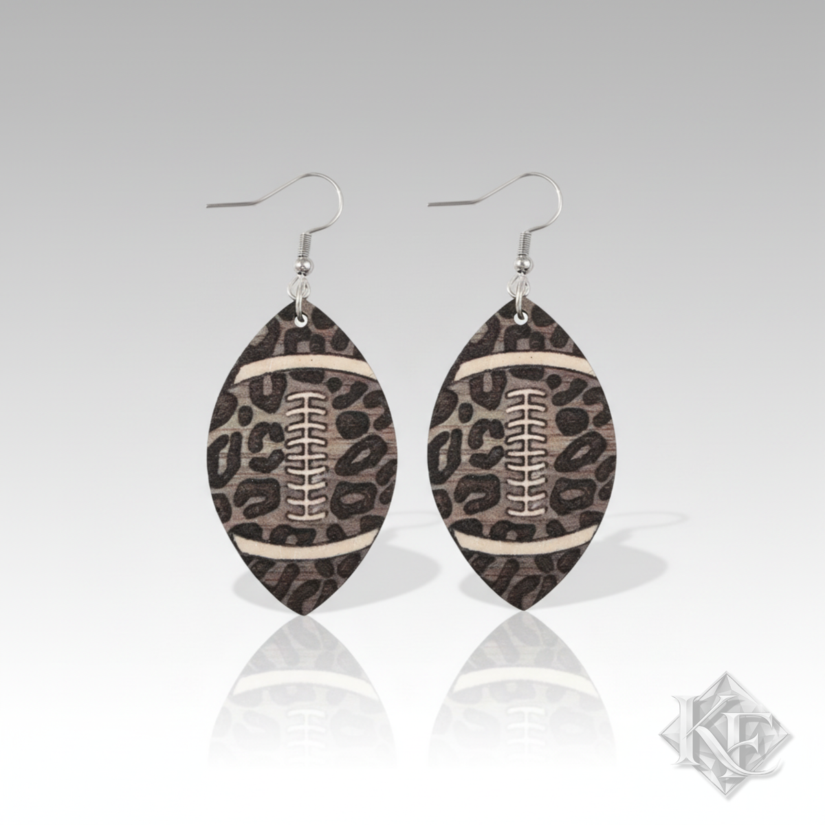 Football Animal Print Earrings