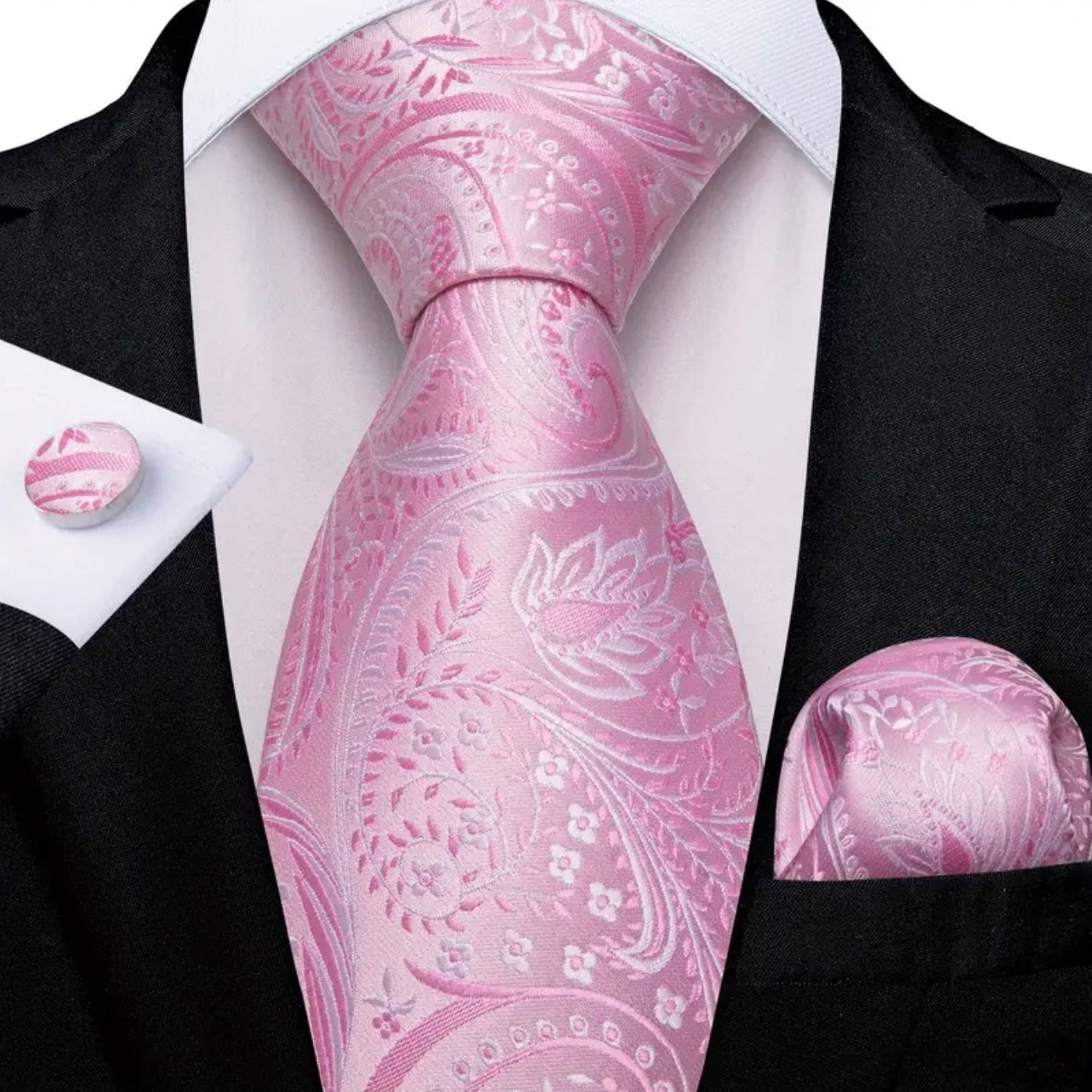Pink Barry Wang Necktie & Sets