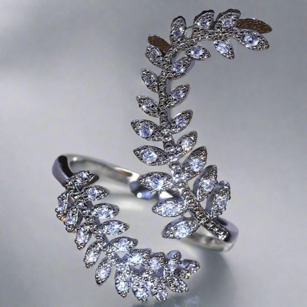 Leaf All-Fit Ring in Silver