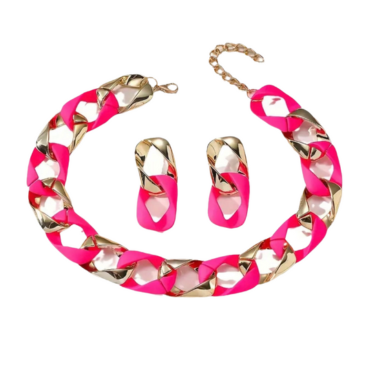 Pink Jewelry Set