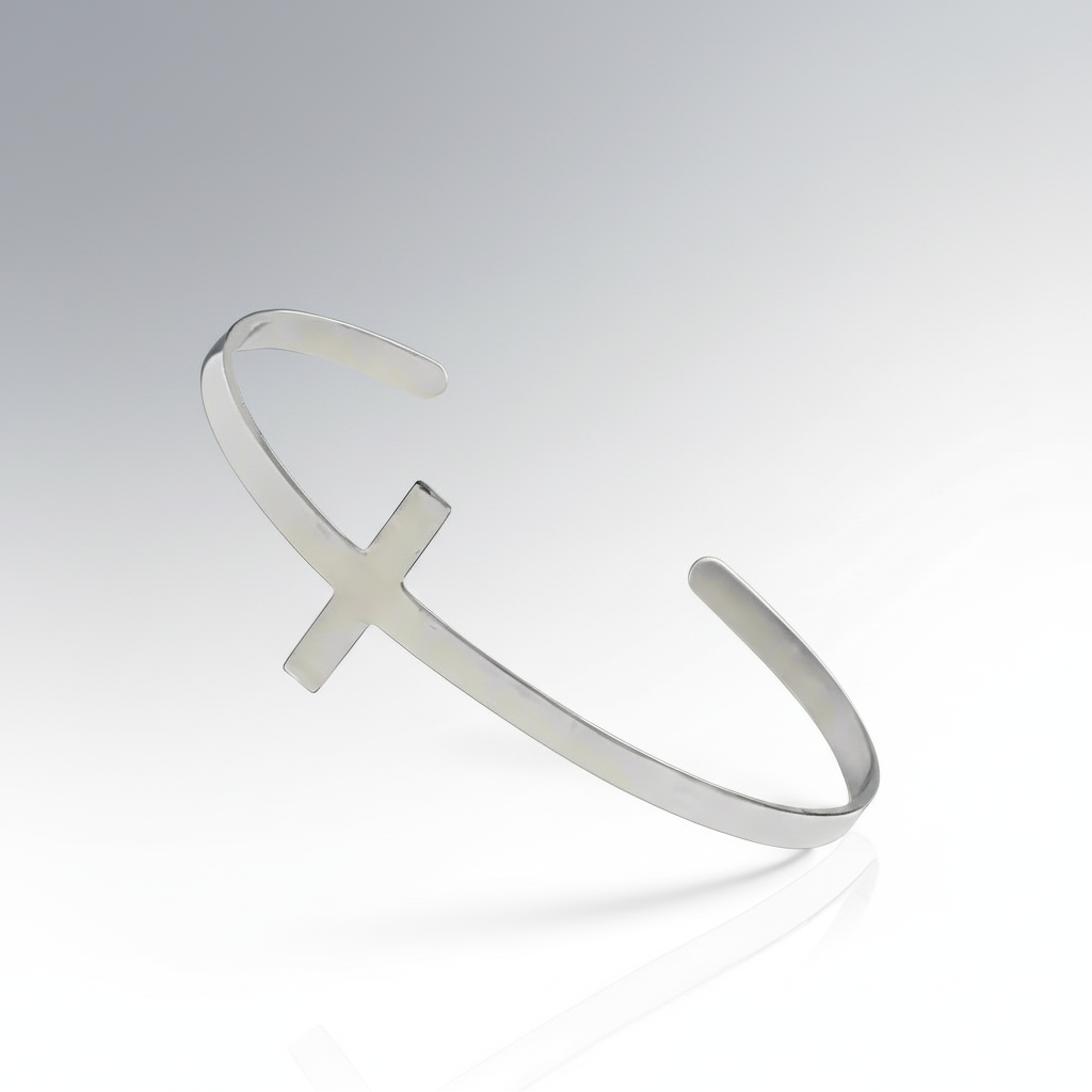 Cross Minimalist Cuff Bracelet
