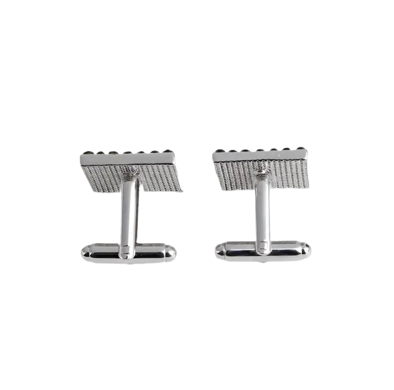 Clear & Black Cufflinks