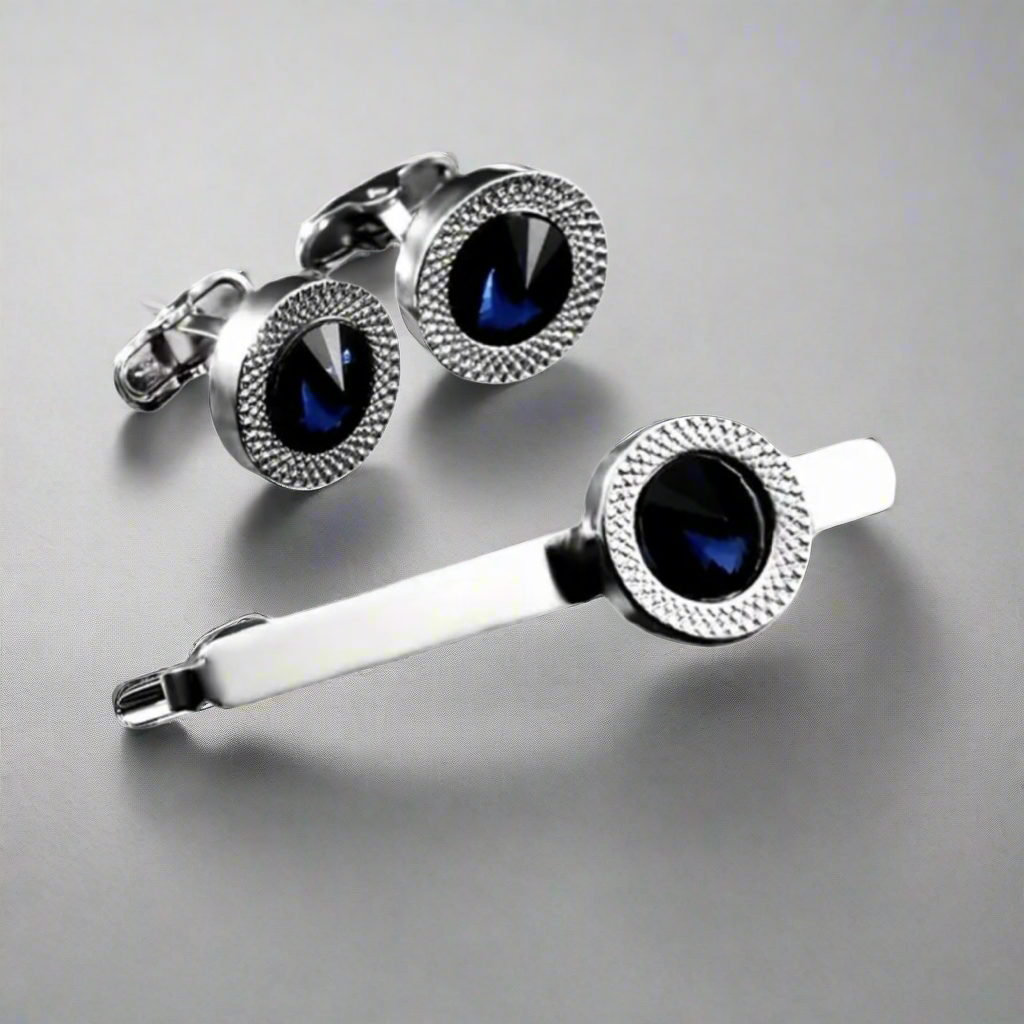 Colorful Rhinestone Cufflinks