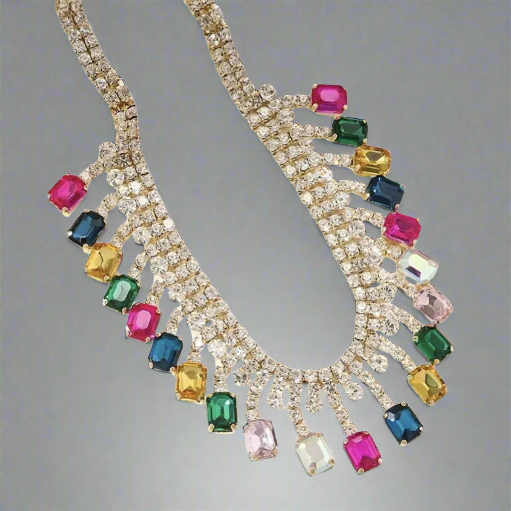 Rhinestone Collar Necklace