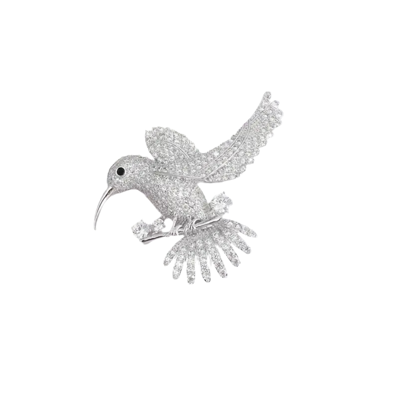 Hummingbird Clear Pin