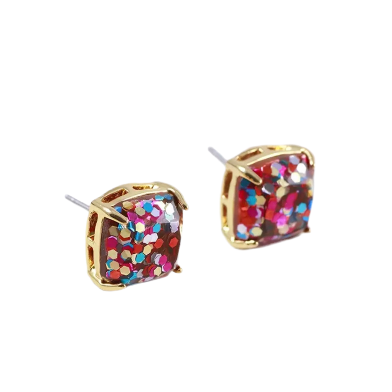 Glitter Confetti Stud Earrings