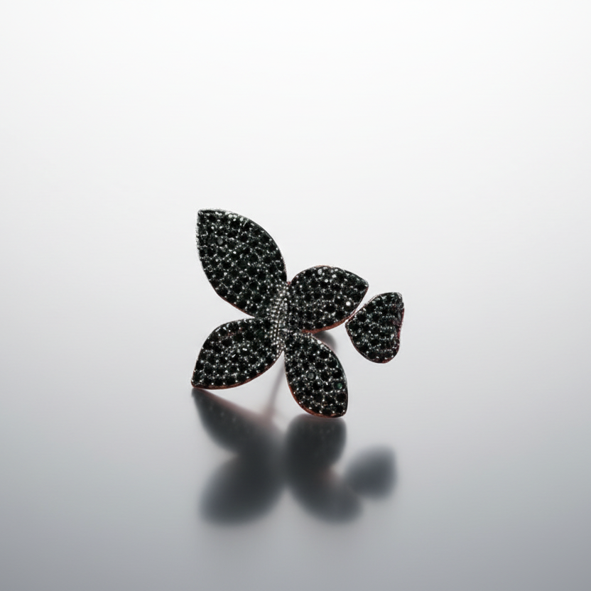 Flowering Zirconia Statement All-Fit Ring