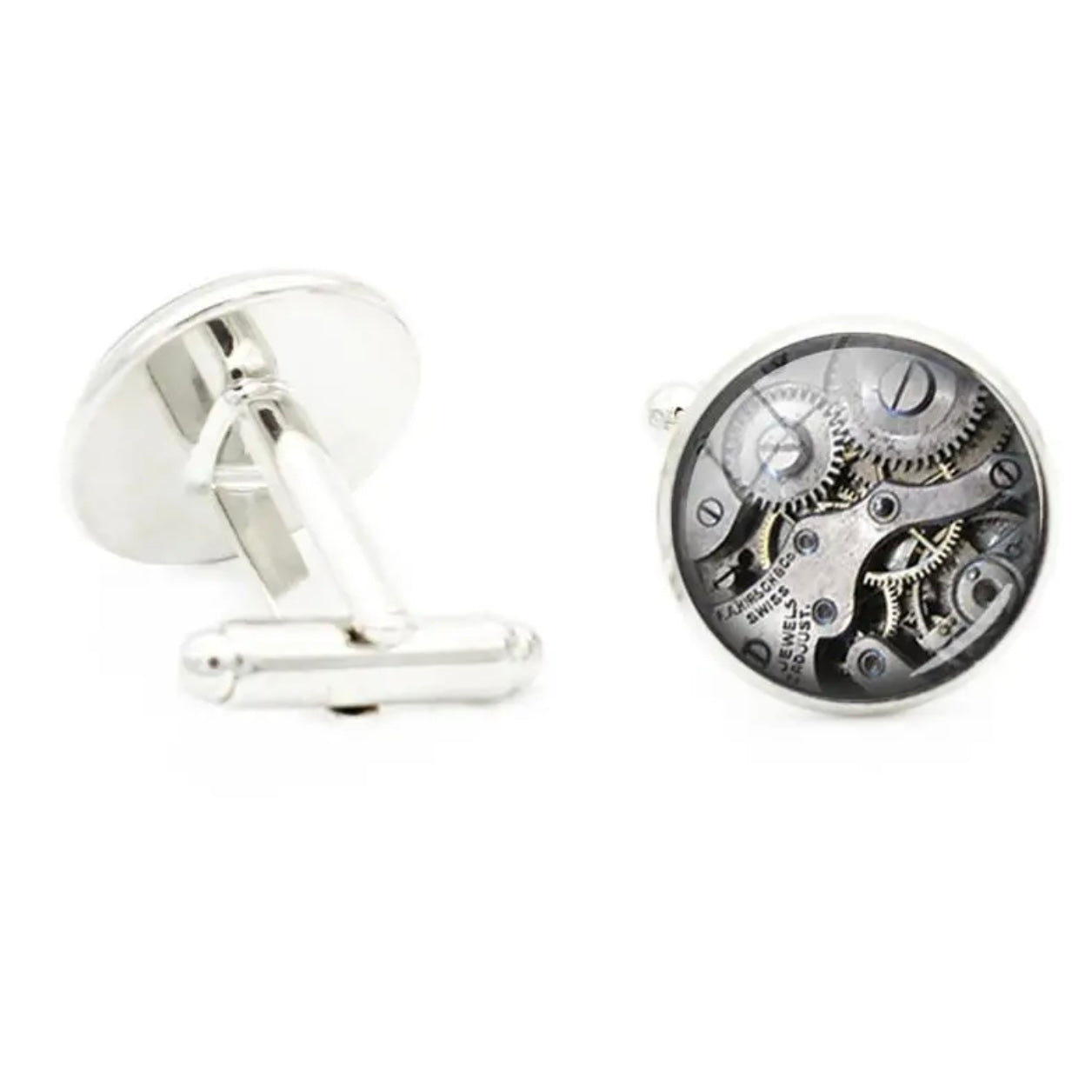 Mechanical Gears Grey Cufflinks
