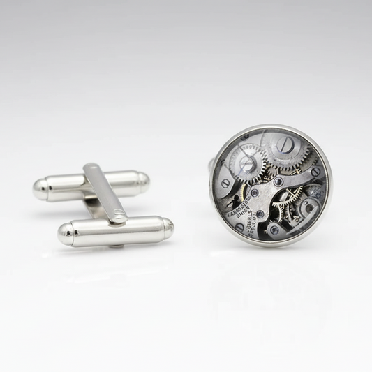 Mechanical Gears Grey Cufflinks