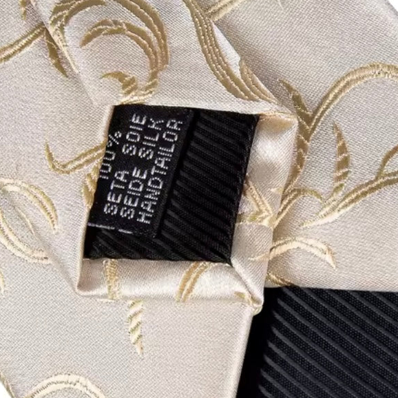 Ivory Vines Necktie Set