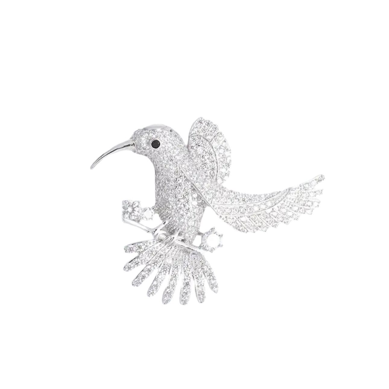 Hummingbird Clear Pin