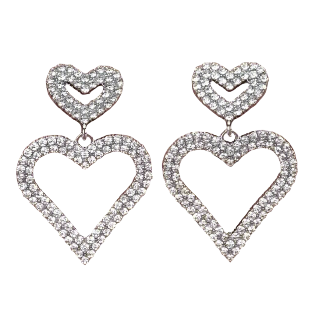 Heart Sparkling Earrings