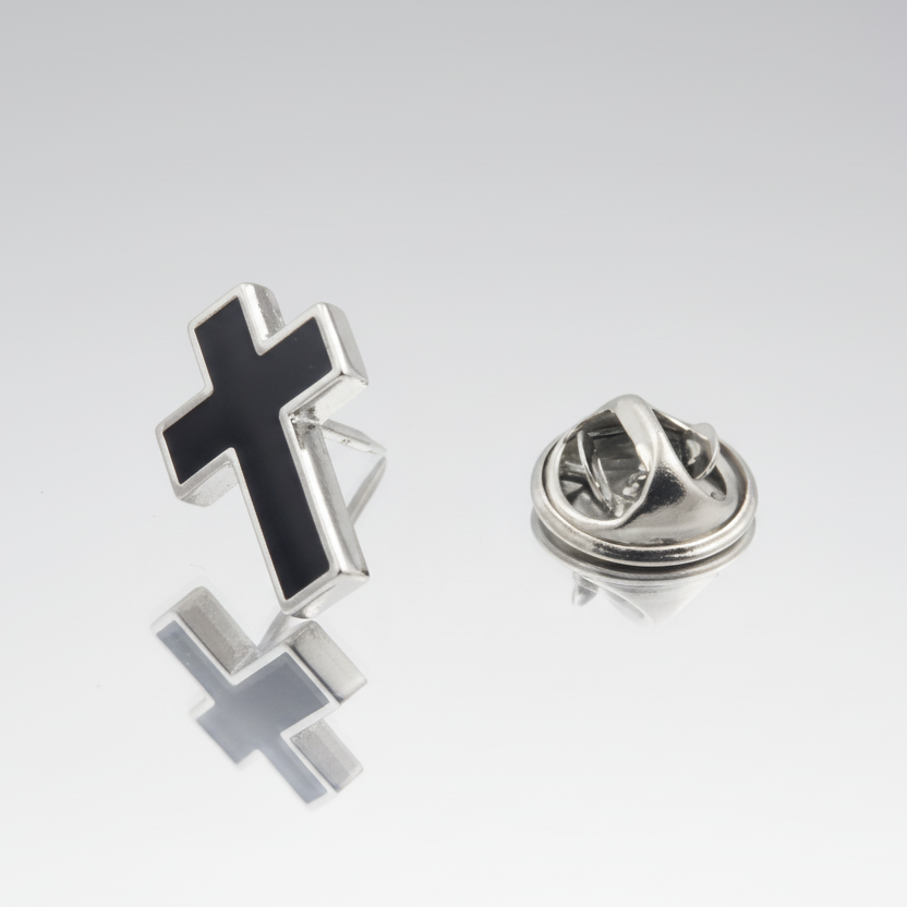 Cross Cufflinks, Pin, Clip