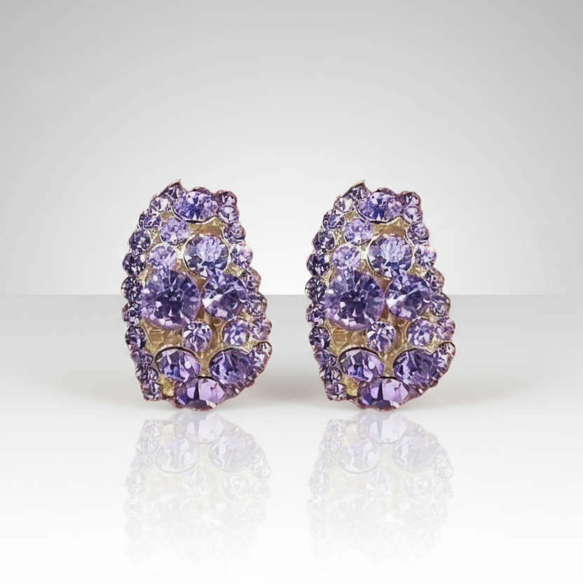 Huggie Rhinestone Earrings