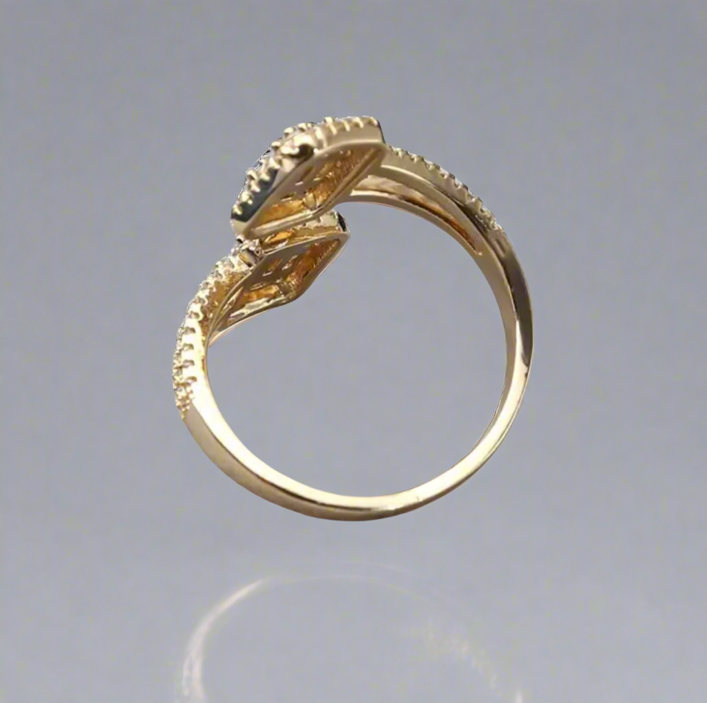 Zircon Wrap All-Fit Ring in Silver