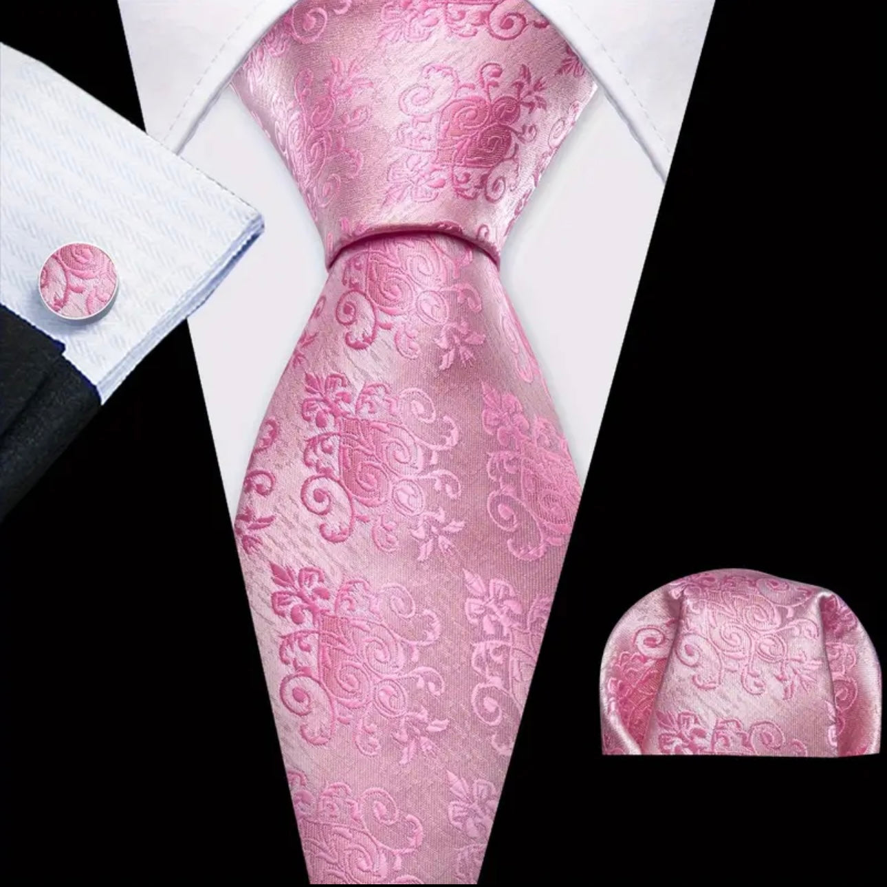 Pink Barry Wang Necktie & Sets
