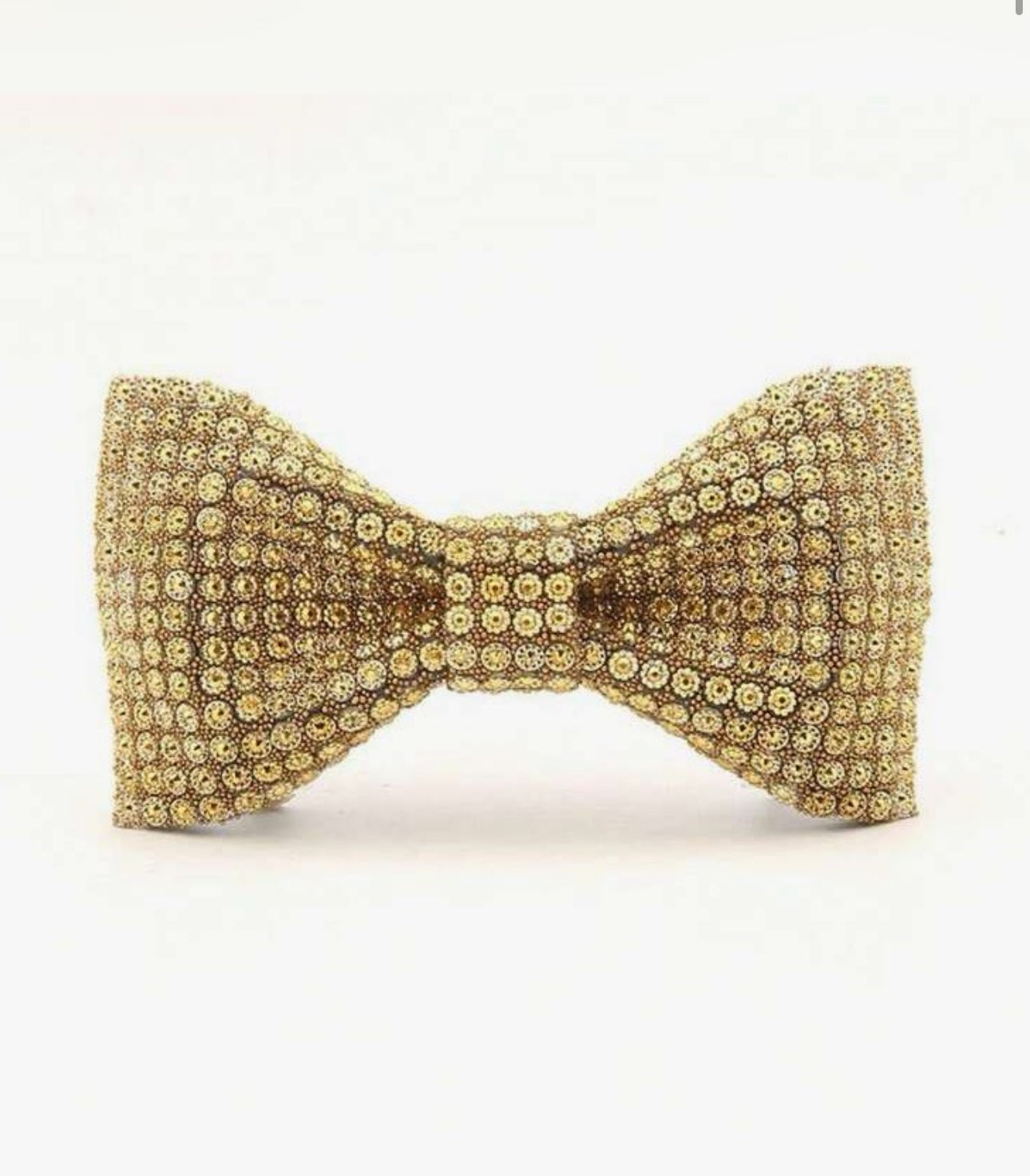 Gold Beaded Bowtie