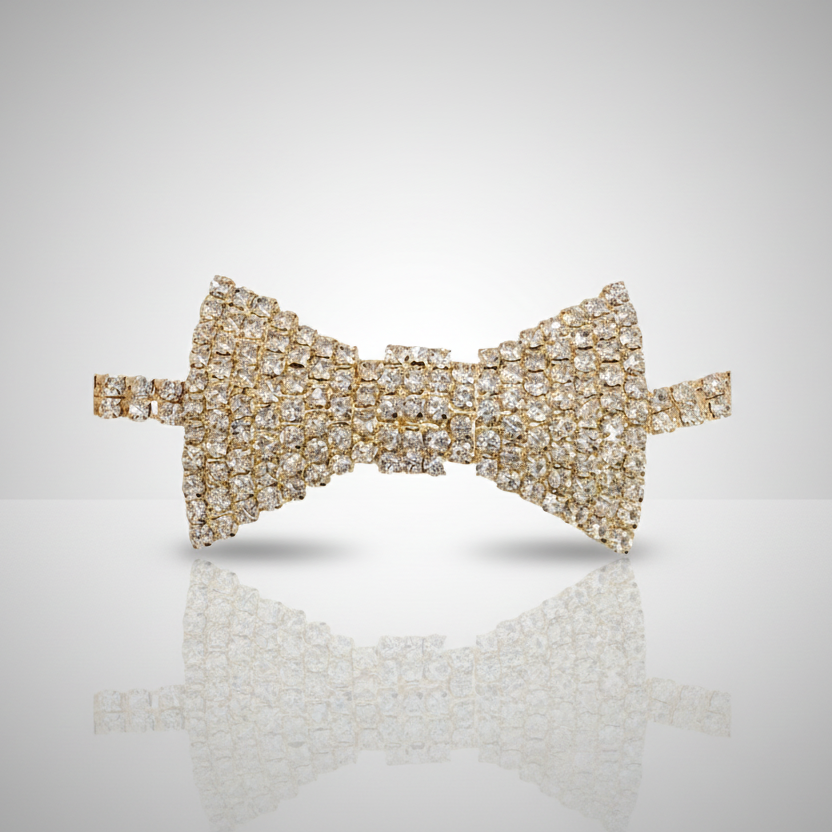 Bow Choker Necklace Gold