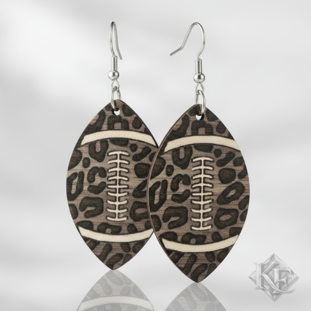 Football Animal Print Earrings