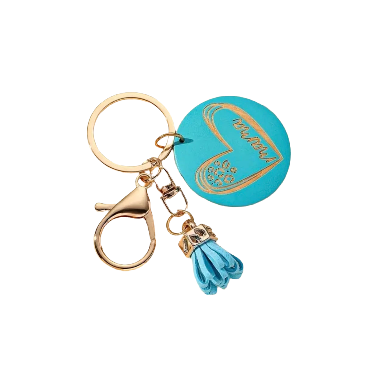 Mama Tassel Blue Keychain