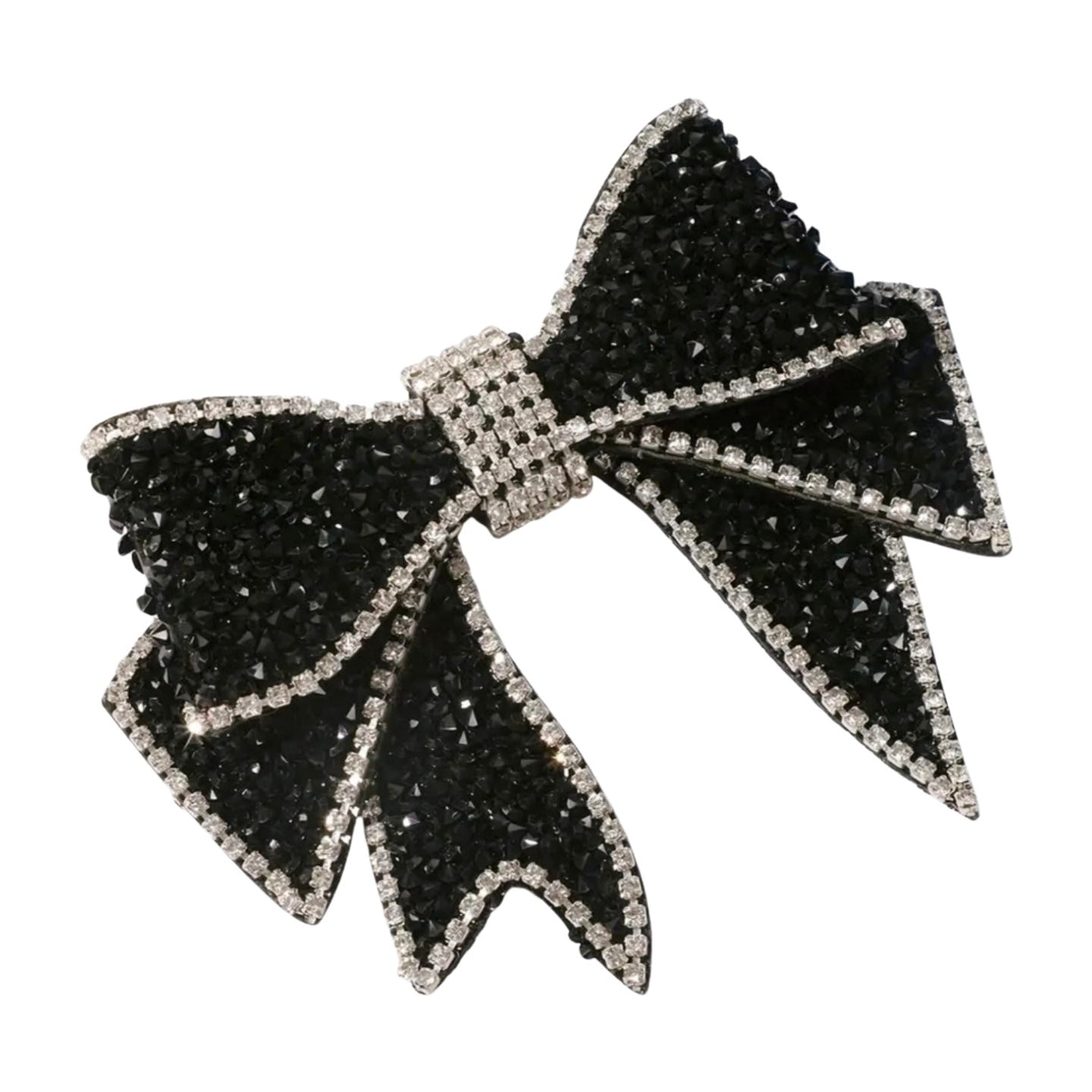 Black Bowtie Brooch Pin