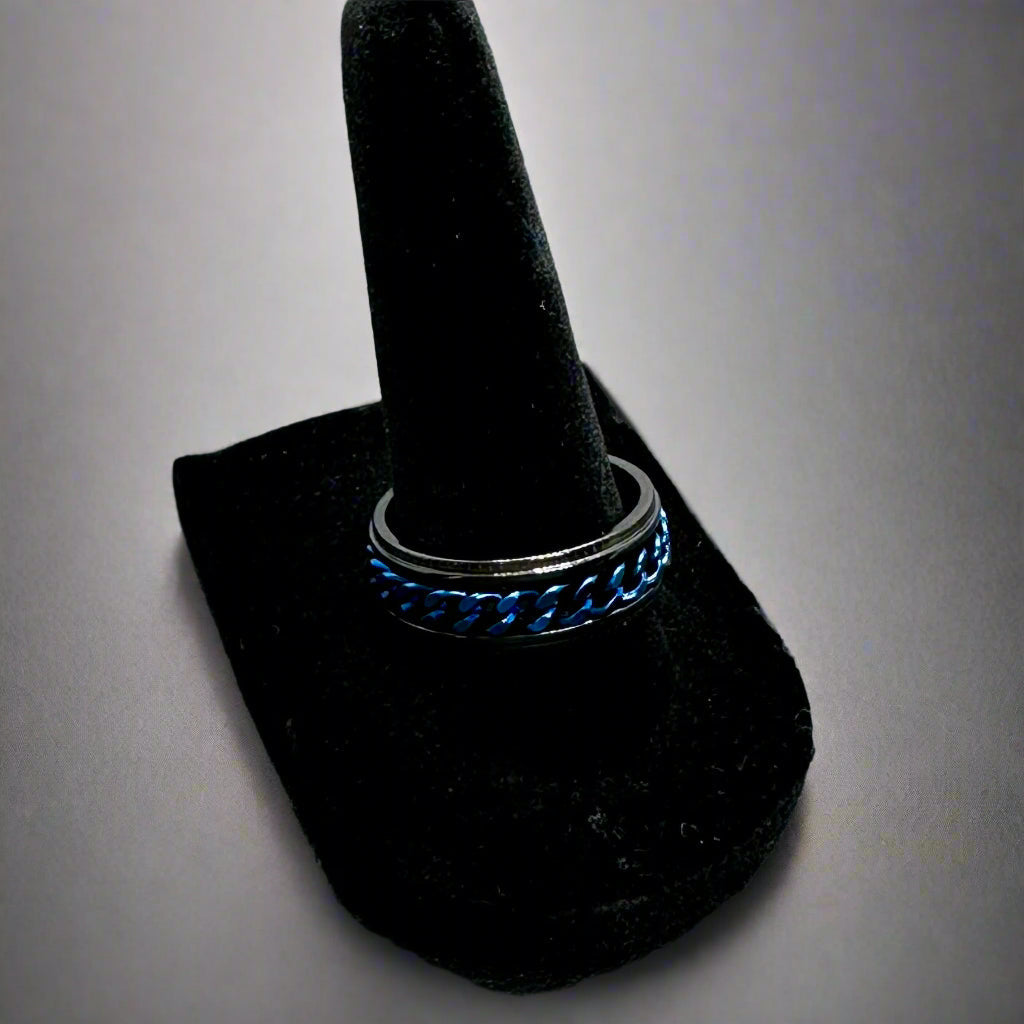 Chain Spinner Stainless Steel  Ring