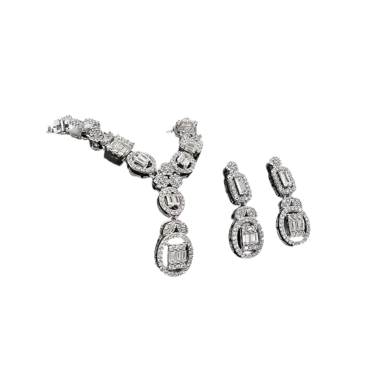 Zirconia Silver Jewelry Set