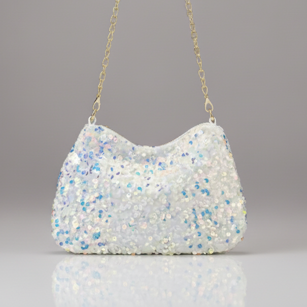 Iridescent Sequin Handbag
