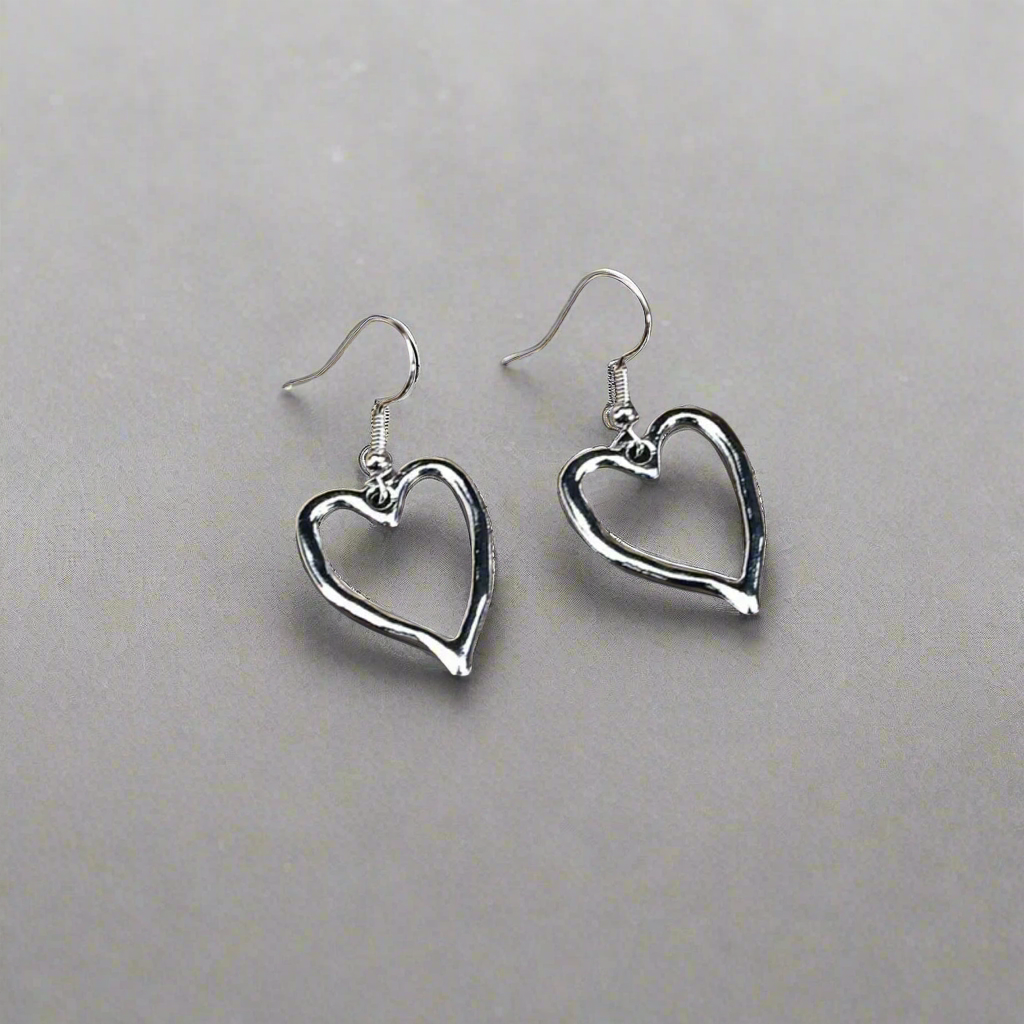 Vintage Heart Earrings