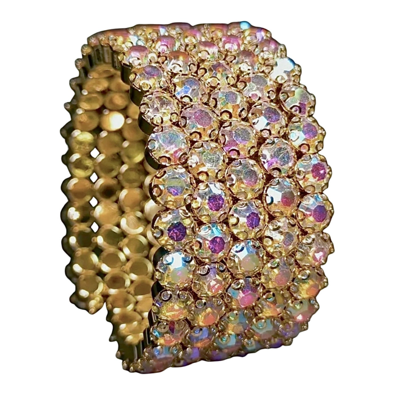 Flexible 5 Row Bracelets-Gold Setting
