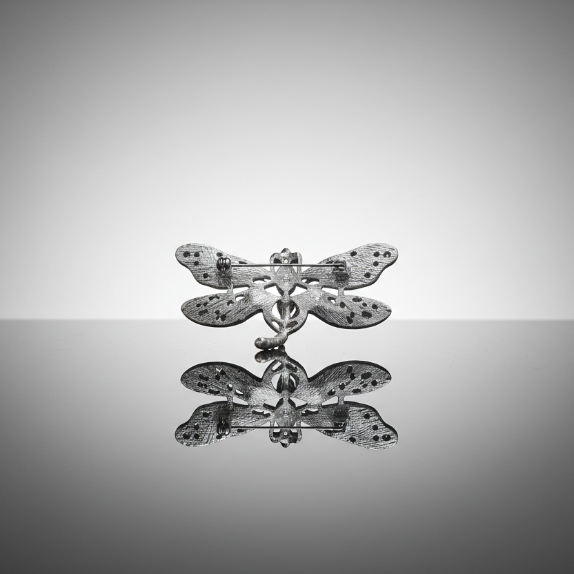 Blue Dragonfly Brooch Pin