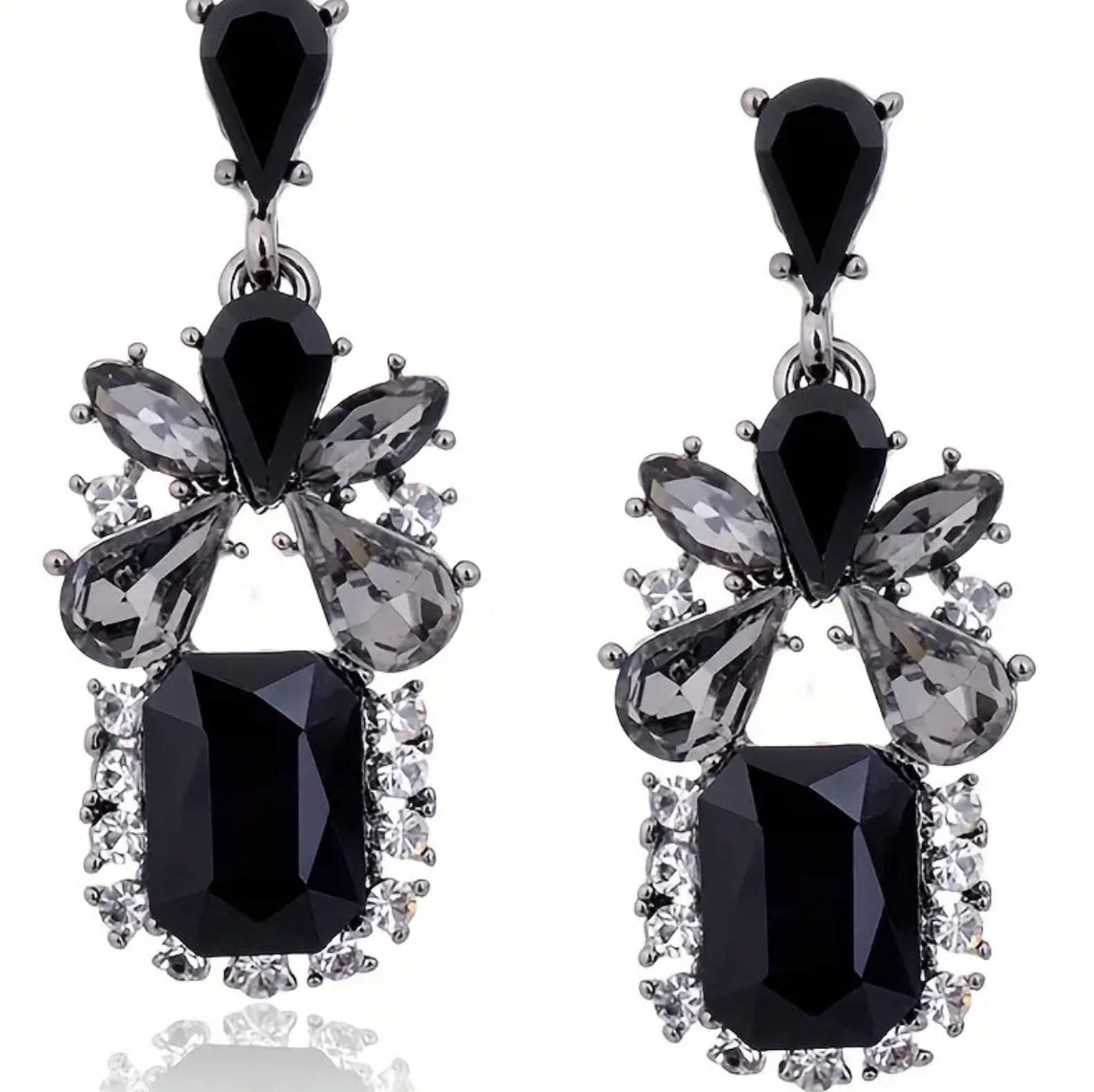 Vintage Vibes Black Earrings