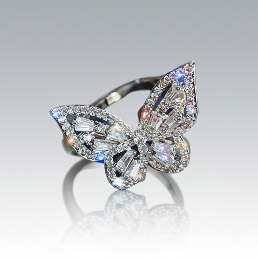 Butterfly Zircon All-Fit Ring