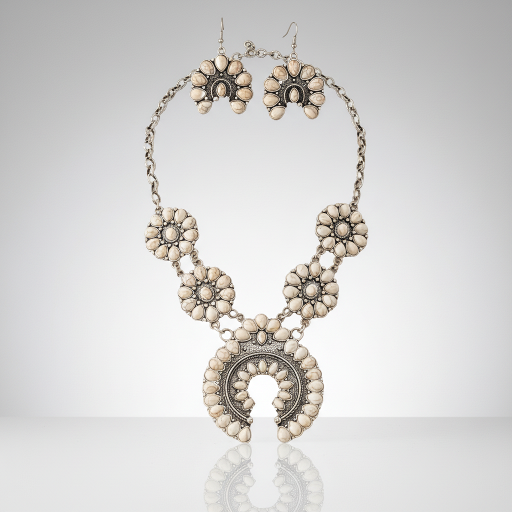 Squash Blossum Turquoise Set