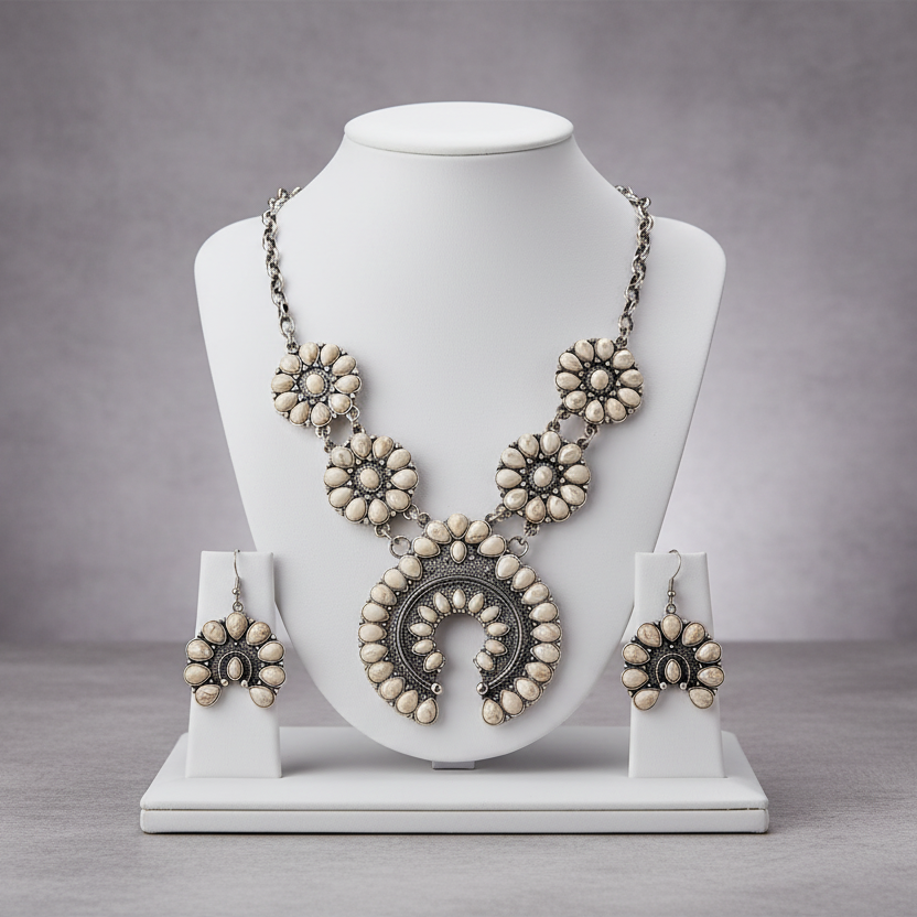 Squash Blossum Turquoise Set